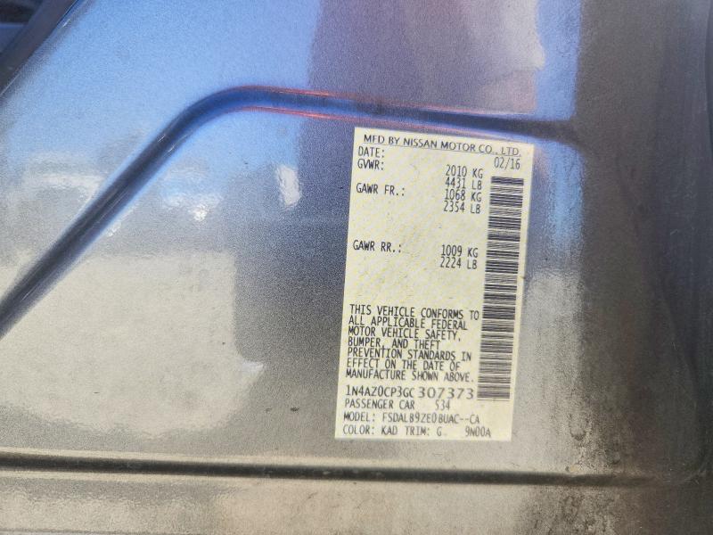 Aukcja sprzedaży 2016 Nissan Leaf, vin: 1N4AZ0CP3GC307373, numer aukcji: 53367806