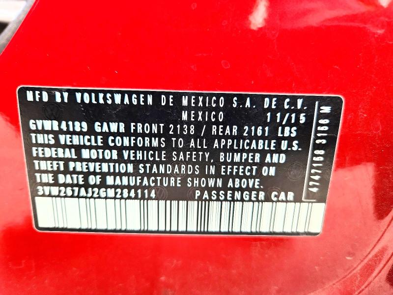 Продажа на аукционе авто 2016 Volkswagen Jetta, vin: 3VW267AJ2GM284114, номер лота: 53995226
