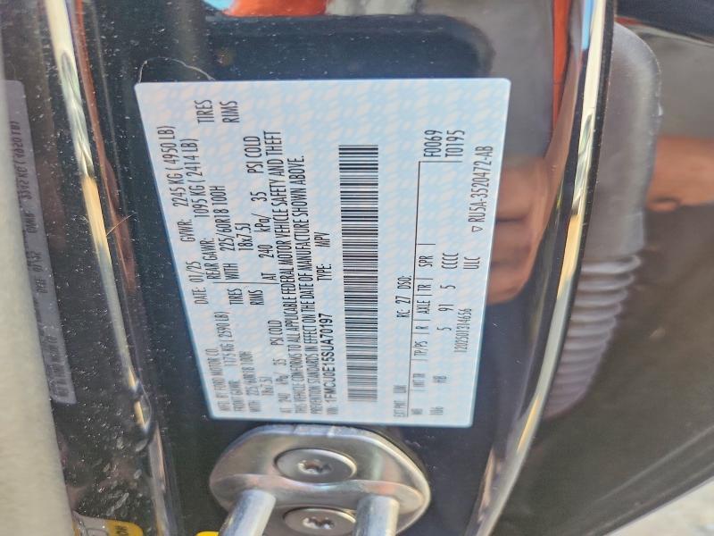 2025 Ford Escape მანქანა იყიდება აუქციონზე, vin: 1FMCU0E15SUA70197, აუქციონის ნომერი: 54324826