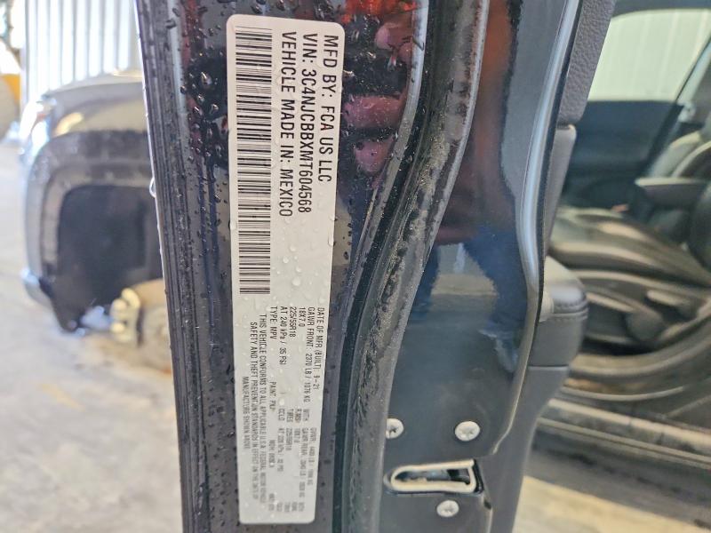 51463236 :رقم المزاد ، 3C4NJCBBXMT604568 vin ، 2021 Jeep Compass مزاد بيع