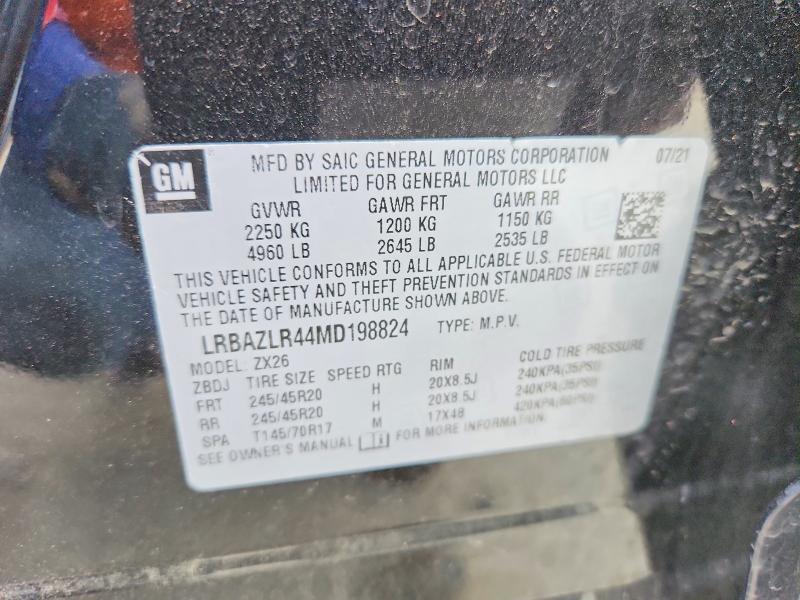 Продаж на аукціоні авто 2021 Buick Envision, vin: LRBAZLR44MD198824, номер лоту: 55234396