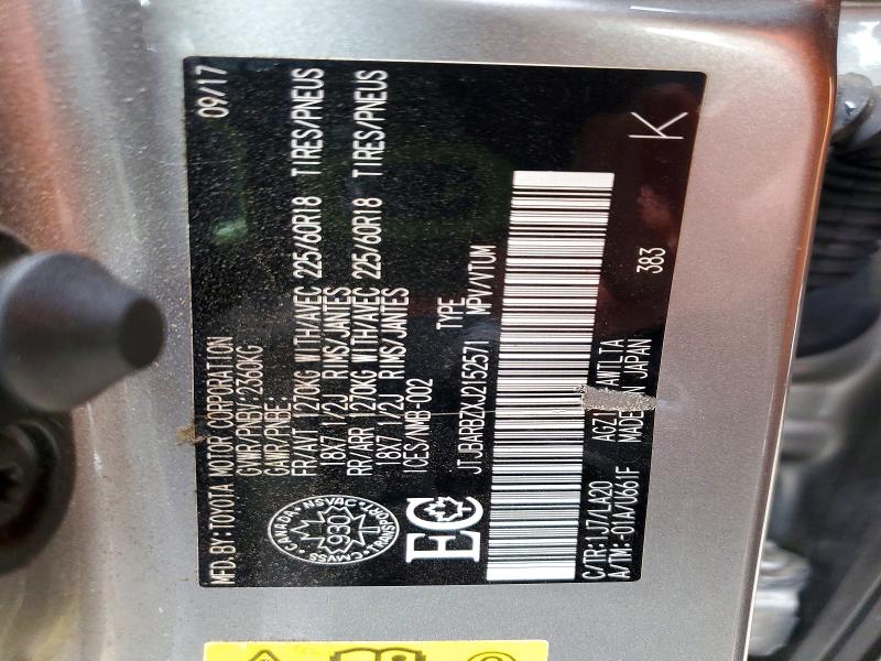 Aukcja sprzedaży 2018 Lexus Nx 300, vin: JTJBARBZXJ2152571, numer aukcji: 53352816