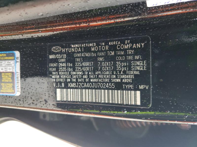 2018 Hyundai Tucson მანქანა იყიდება აუქციონზე, vin: KM8J2CA40JU702455, აუქციონის ნომერი: 53588206