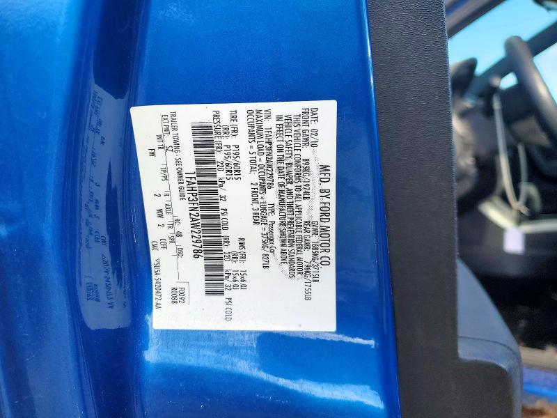 Продажа на аукционе авто 2010 Ford Focus, vin: 1FAHP3FN2AW229786, номер лота: 52910256