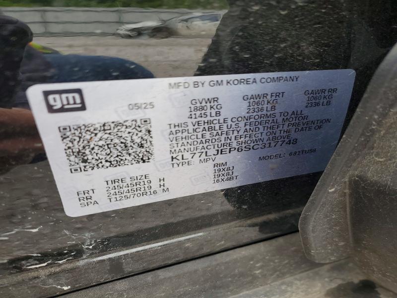 Aukcja sprzedaży 2025 Chevrolet Trax, vin: KL77LJEP6SC317748, numer aukcji: 52559676