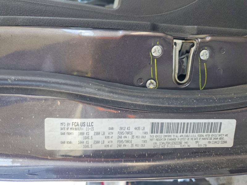Aukcja sprzedaży 2016 Jeep Patriot, vin: 1C4NJPBA1GD622286, numer aukcji: 55000786
