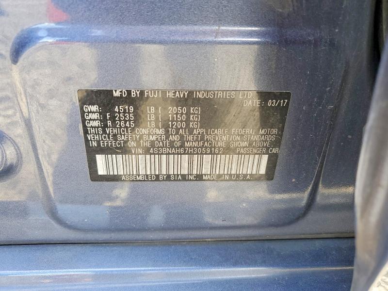 Aukcja sprzedaży 2017 Subaru Legacy, vin: 4S3BNAH67H3059162, numer aukcji: 55456936