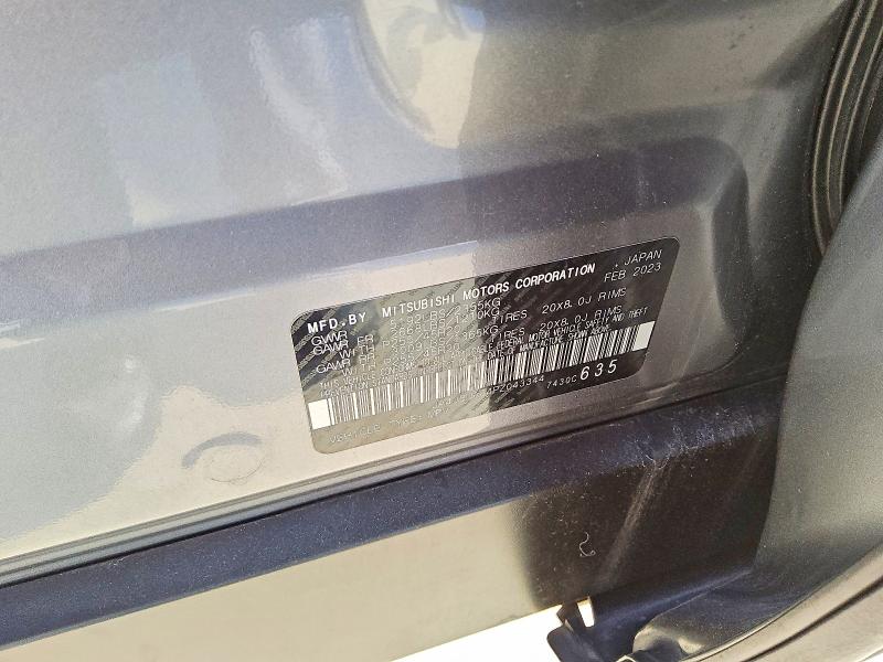 Продаж на аукціоні авто 2023 Mitsubishi Outlander, vin: JA4J3UA84PZ043344, номер лоту: 52226316