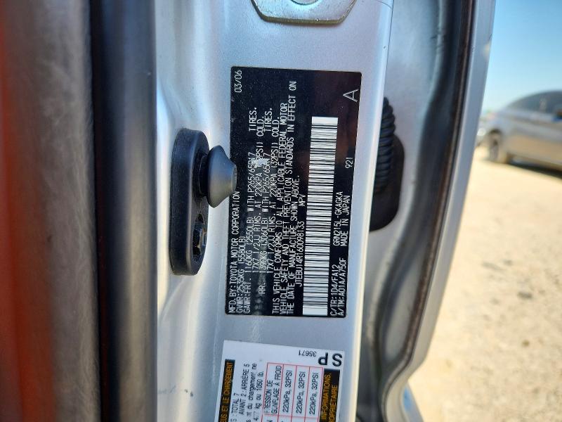 53028086 :رقم المزاد ، JTEBU14R160098133 vin ، 2006 Toyota 4runner مزاد بيع
