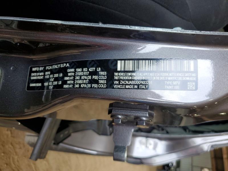 Aukcja sprzedaży 2019 Jeep Renegade, vin: ZACNJABBXKPK63291, numer aukcji: 53903006