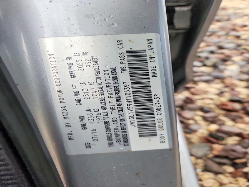 54173836 :رقم المزاد ، JM1GL1V59H1105397 vin ، 2017 Mazda 6 مزاد بيع