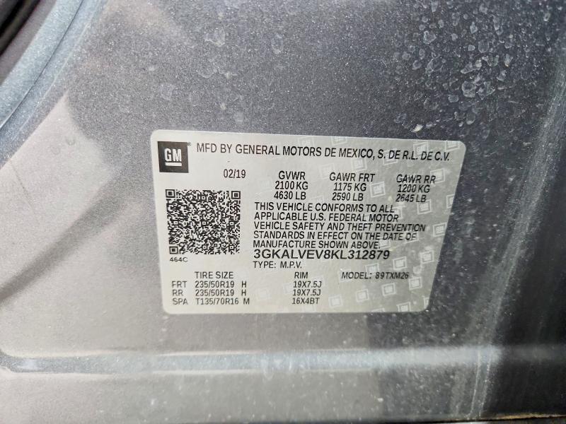 Продаж на аукціоні авто 2019 Gmc Terrain, vin: 3GKALVEV8KL312879, номер лоту: 53064456