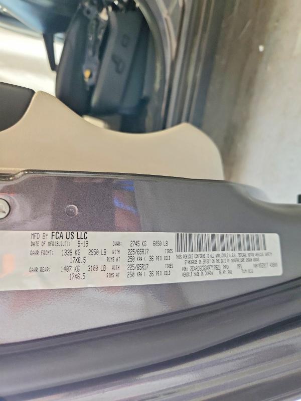Продаж на аукціоні авто 2019 Dodge Grand Caravan, vin: 2C4RDGCG3KR717823, номер лоту: 53573556