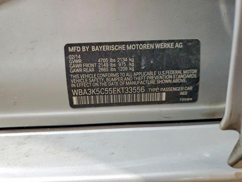 2014 Bmw 328 მანქანა იყიდება აუქციონზე, vin: WBA3K5C55EKT33556, აუქციონის ნომერი: 54827916