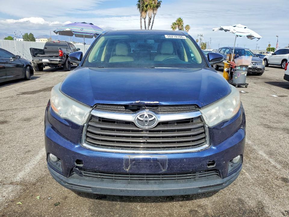 55218106 :رقم المزاد ، 5TDJKRFH3ES019680 vin ، 2014 Toyota Highlander مزاد بيع