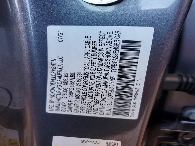 Aukcja sprzedaży 2021 Acura Tlx, vin: 19UUB5F52MA014785, numer aukcji: 54708946