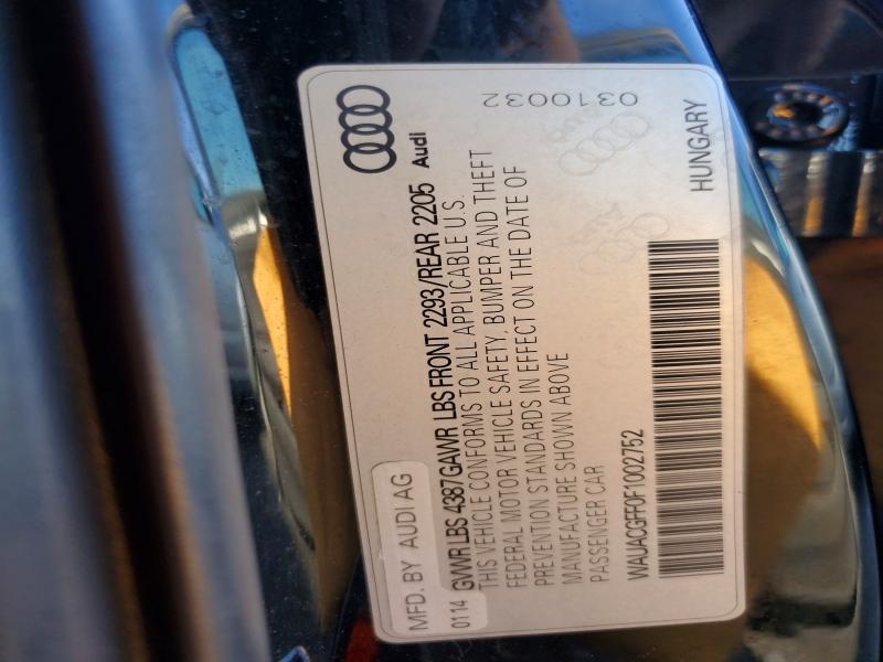 Продажа на аукционе авто 2015 Audi A3, vin: WAUACGFF0F1002752, номер лота: 55339696