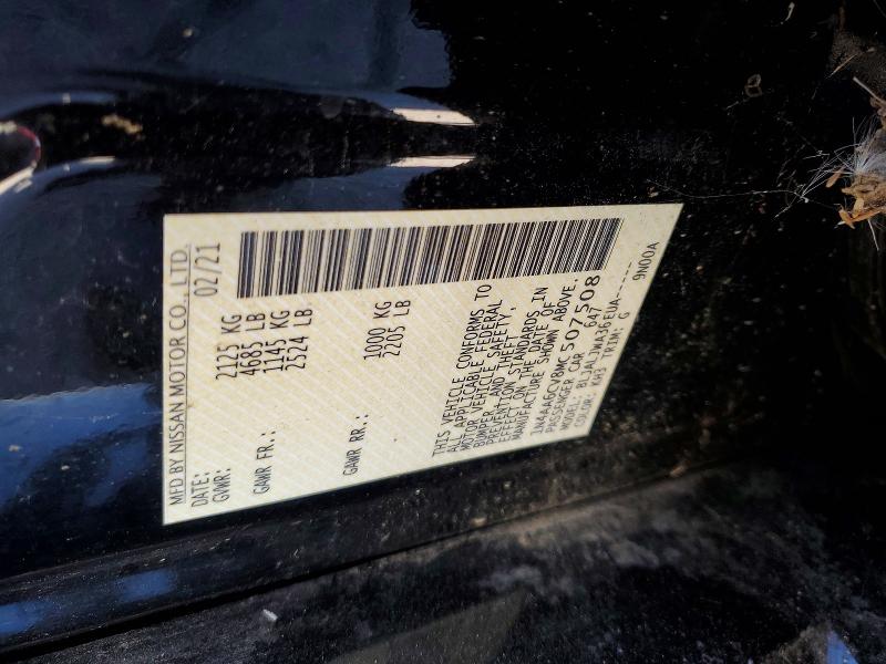 52835586 :رقم المزاد ، 1N4AA6CV8MC507508 vin ، 2021 Nissan Maxima مزاد بيع