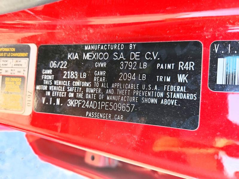 Продажа на аукционе авто 2023 Kia Forte, vin: 3KPF24AD1PE509657, номер лота: 53382936