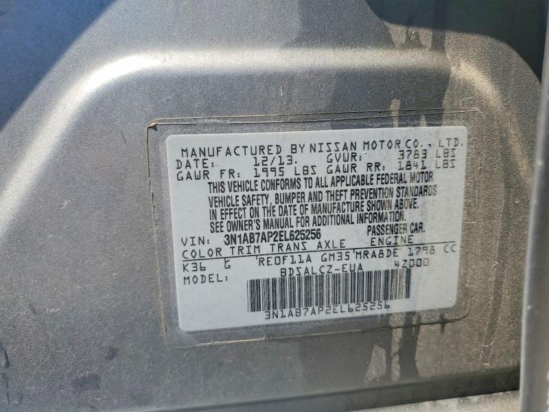 Aukcja sprzedaży 2014 Nissan Sentra, vin: 3N1AB7AP2EL625256, numer aukcji: 53970666