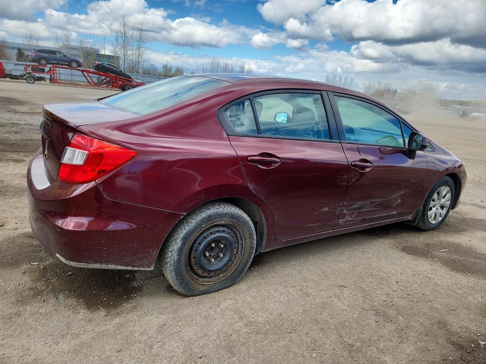 Продажа на аукционе авто 2012 Honda Civic, vin: 2HGFB2F46CH032169, номер лота: 52240526