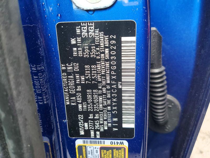52820566 :رقم المزاد ، 5XYK3CAFXPG030292 vin ، 2023 Kia Sportage مزاد بيع
