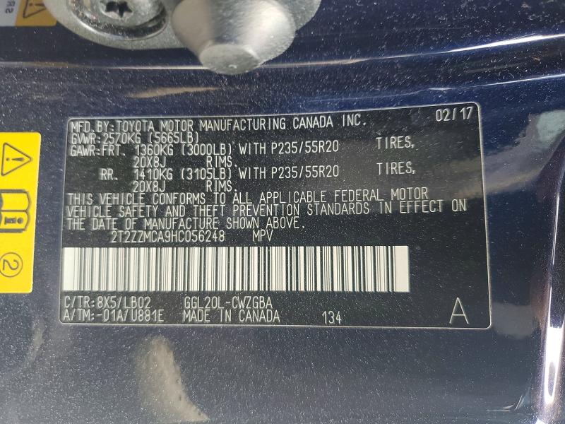 Продаж на аукціоні авто 2017 Lexus Rx 350, vin: 2T2ZZMCA9HC056248, номер лоту: 54421666