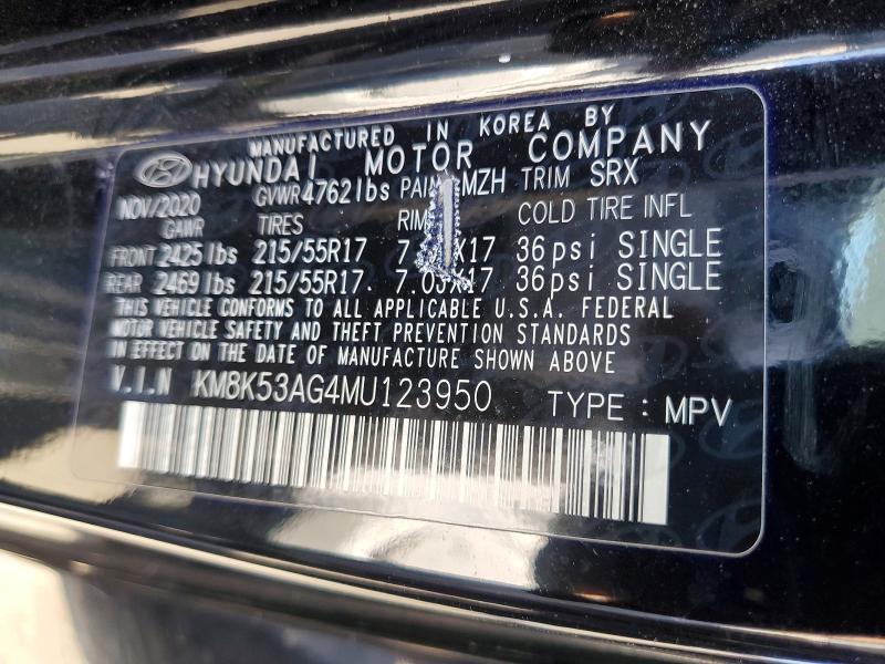 Aukcja sprzedaży 2021 Hyundai Kona, vin: KM8K53AG4MU123950, numer aukcji: 53850966