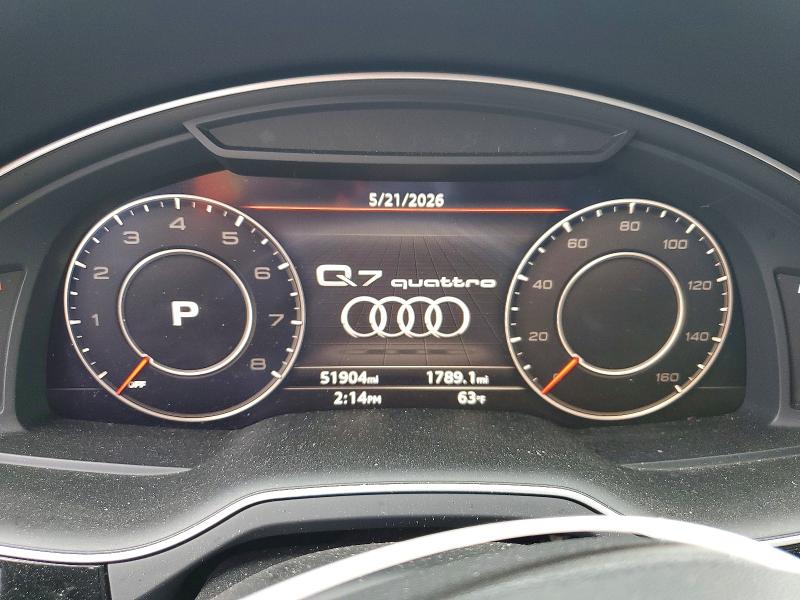 2019 Audi Q7 მანქანა იყიდება აუქციონზე, vin: WA1LAAF74KD015062, აუქციონის ნომერი: 54274116