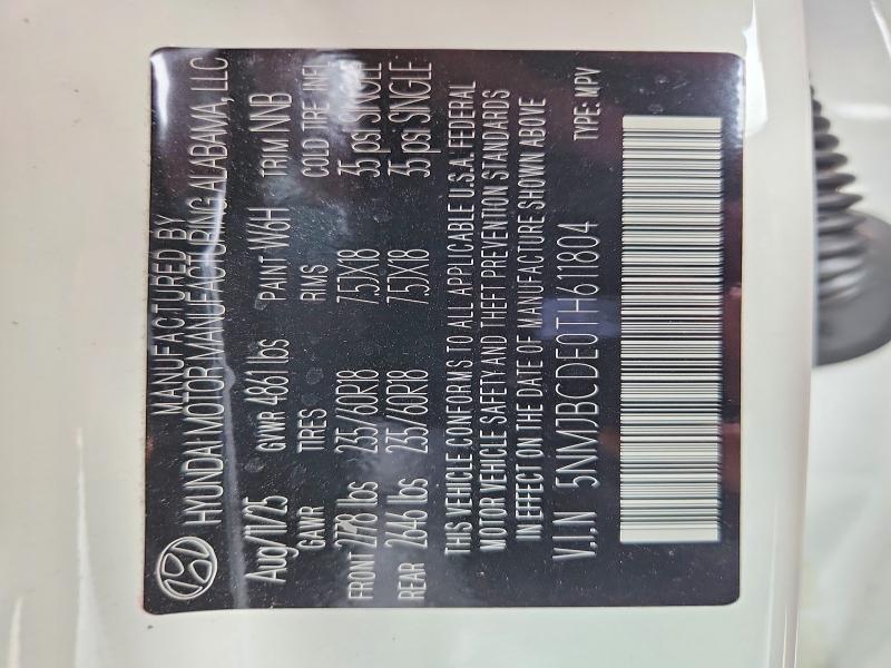 2026 Hyundai Tucson მანქანა იყიდება აუქციონზე, vin: 5NMJBCDE0TH611804, აუქციონის ნომერი: 53705186
