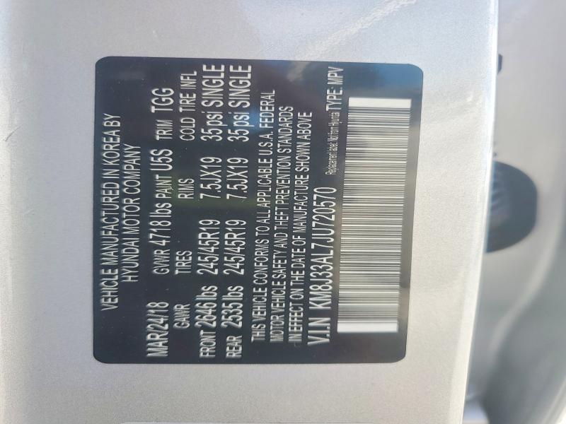 Aukcja sprzedaży 2018 Hyundai Tucson, vin: KM8J33AL7JU720570, numer aukcji: 55095596