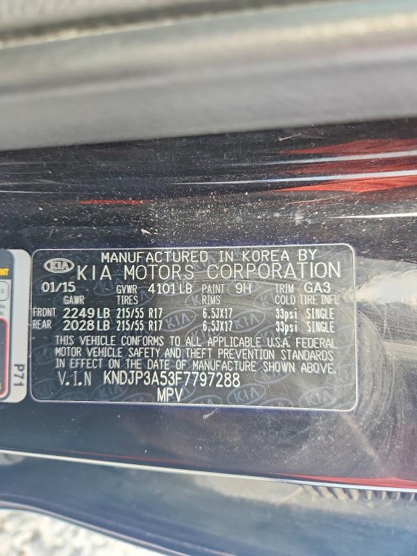 Aukcja sprzedaży 2015 Kia Soul, vin: KNDJP3A53F7797288, numer aukcji: 52273746