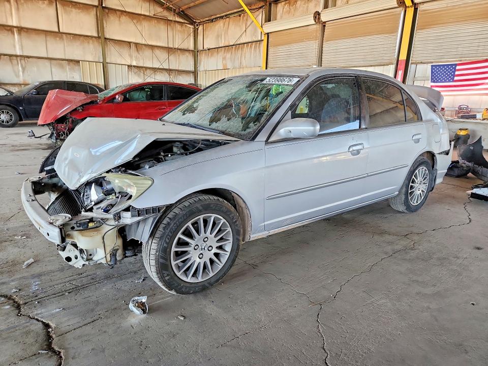 2005 Honda Civic მანქანა იყიდება აუქციონზე, vin: 1HGES26725L007037, აუქციონის ნომერი: 52398676
