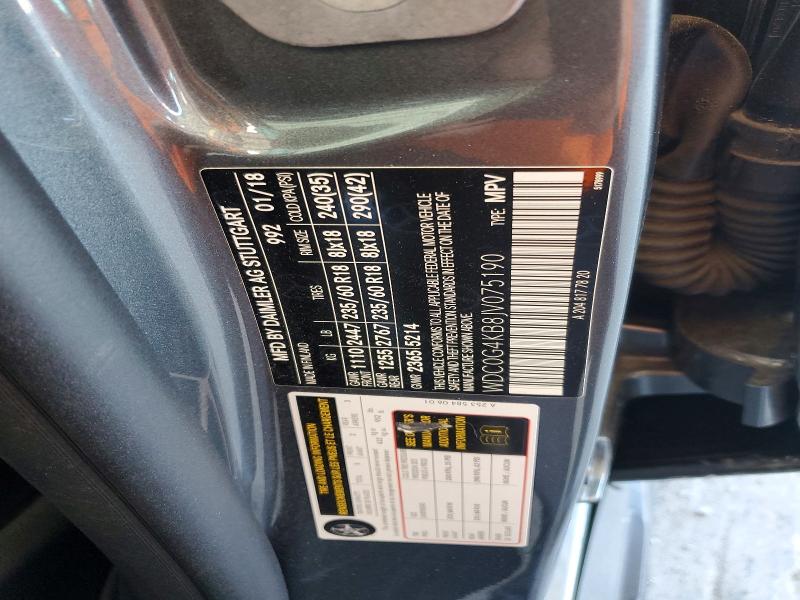 Aukcja sprzedaży 2018 Mercedes-benz Glc, vin: WDC0G4KB8JV075190, numer aukcji: 53302476