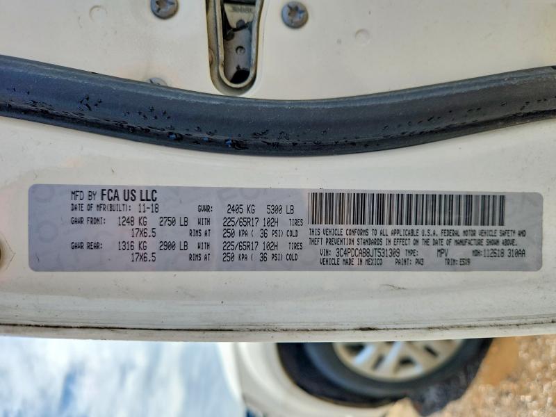 Aukcja sprzedaży 2018 Dodge Journey, vin: 3C4PDCAB8JT531309, numer aukcji: 52871326