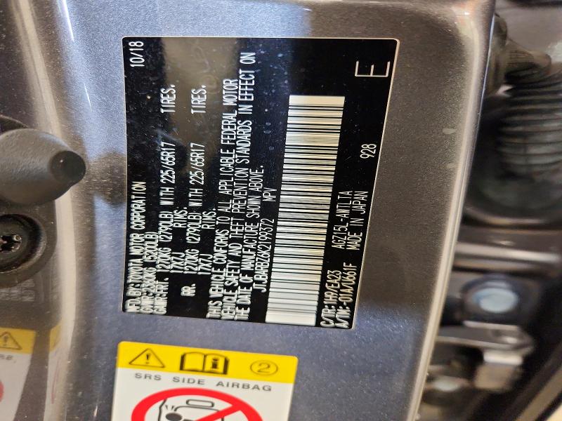 Aukcja sprzedaży 2019 Lexus Nx 300, vin: JTJBARBZ6K2199372, numer aukcji: 53872326