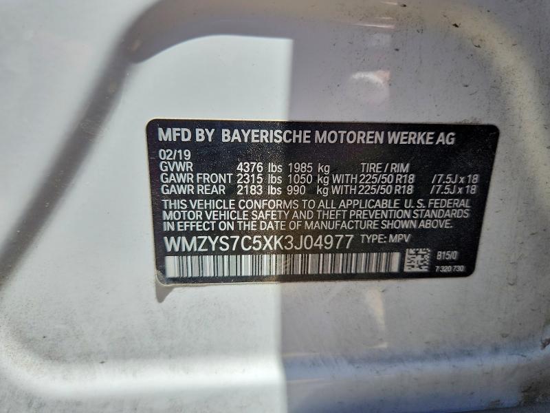 Aukcja sprzedaży 2019 Mini Cooper, vin: WMZYS7C5XK3J04977, numer aukcji: 54003546
