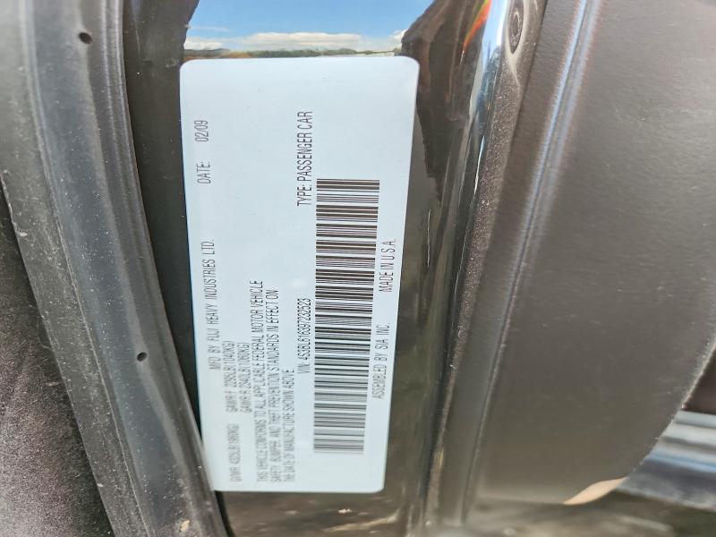 2009 Subaru Legacy მანქანა იყიდება აუქციონზე, vin: 4S3BL616397232523, აუქციონის ნომერი: 54127126