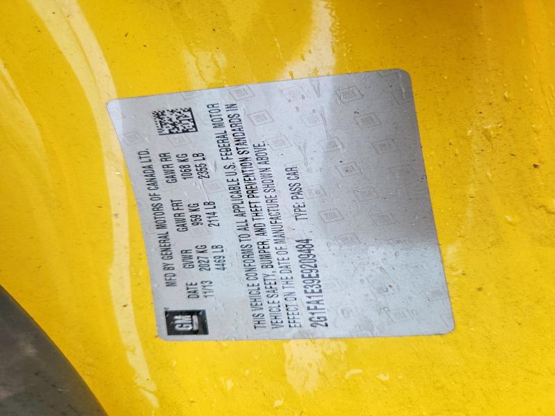 55066716 :رقم المزاد ، 2G1FA1E39E9209484 vin ، 2014 Chevrolet Camaro مزاد بيع