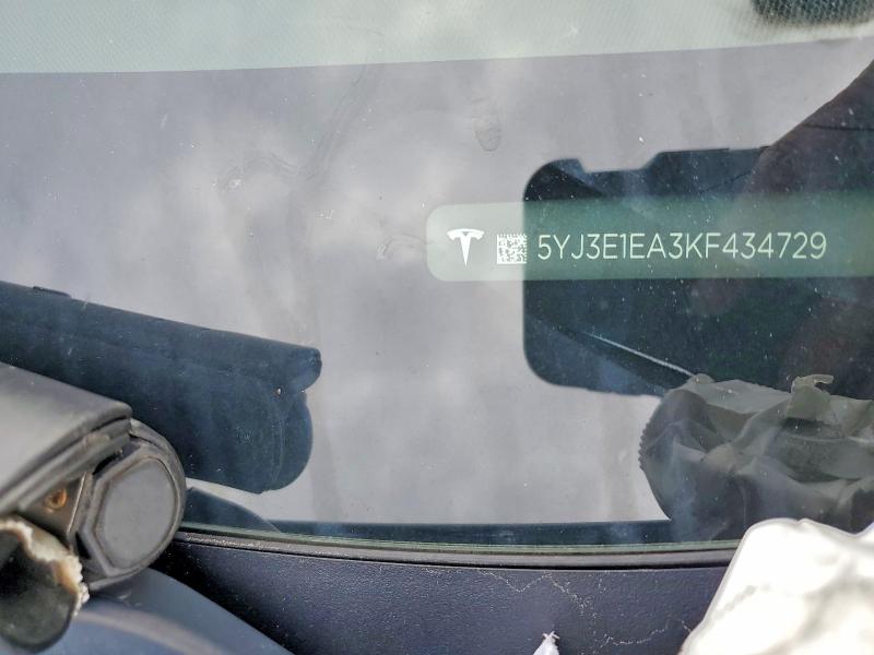 Aukcja sprzedaży 2019 Tesla Model 3, vin: 5YJ3E1EA3KF434729, numer aukcji: 52587246