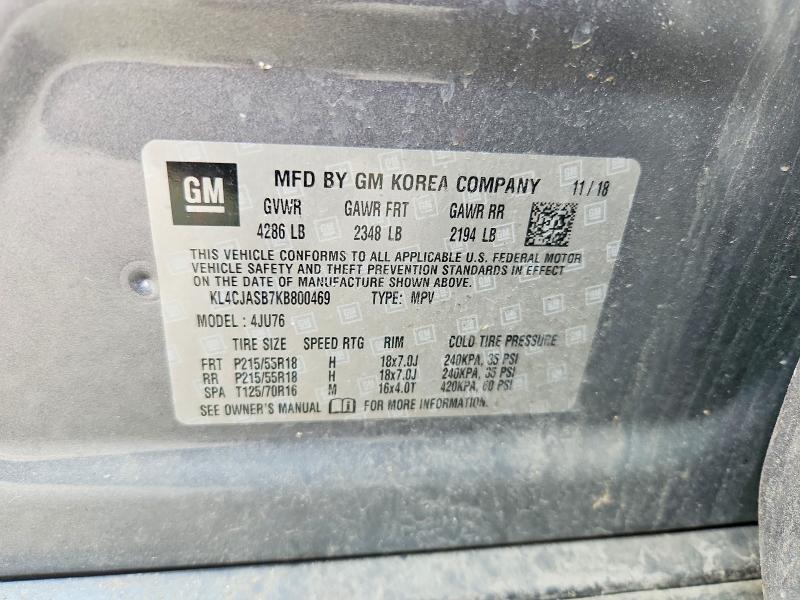 Продажа на аукционе авто 2019 Buick Encore, vin: KL4CJASB7KB800469, номер лота: 54244486