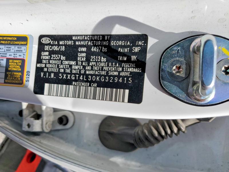 Продажа на аукционе авто 2019 Kia Optima, vin: 5XXGT4L30KG329415, номер лота: 54292276