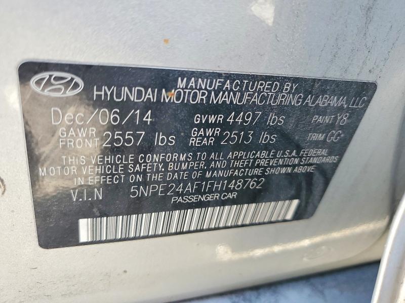 Продаж на аукціоні авто 2015 Hyundai Sonata, vin: 5NPE24AF1FH148762, номер лоту: 55631106
