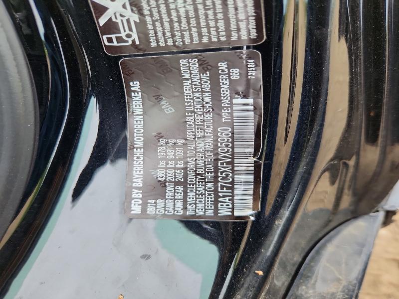 54963866 :رقم المزاد ، WBA1F7C5XFVX95960 vin ، 2015 Bmw 228 مزاد بيع