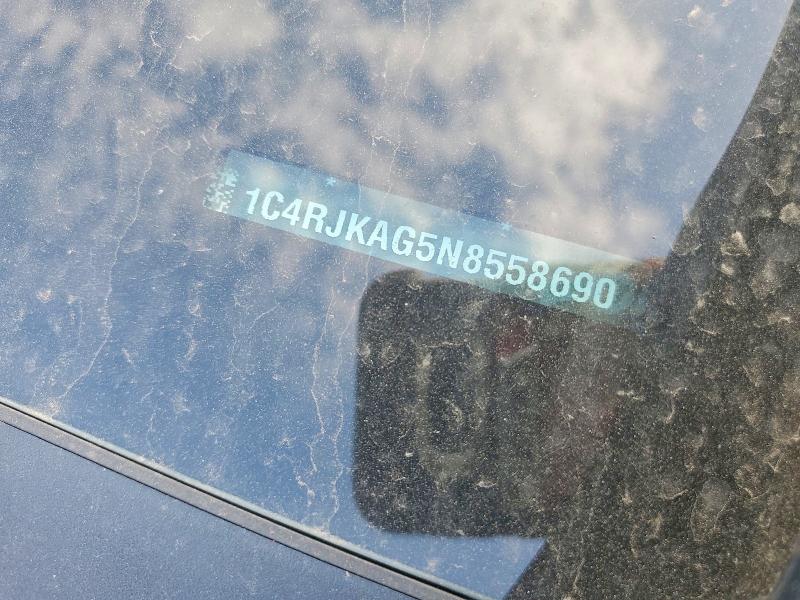 53526416 :رقم المزاد ، 1C4RJKAG5N8558690 vin ، 2022 Jeep Grand Cherokee مزاد بيع