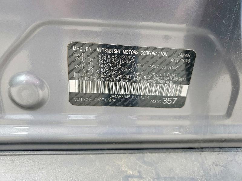 Продаж на аукціоні авто 2018 Mitsubishi Outlander Sport, vin: JA4AR3AW5JU014334, номер лоту: 55062476