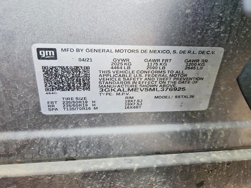 Продаж на аукціоні авто 2021 Gmc Terrain, vin: 3GKALMEV5ML376925, номер лоту: 54653246