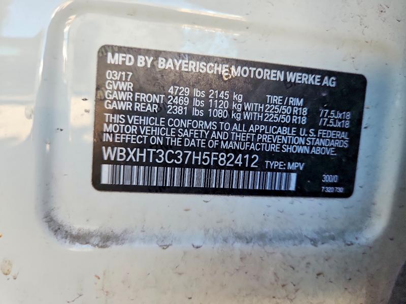 2017 Bmw X1 მანქანა იყიდება აუქციონზე, vin: WBXHT3C37H5F82412, აუქციონის ნომერი: 54130056