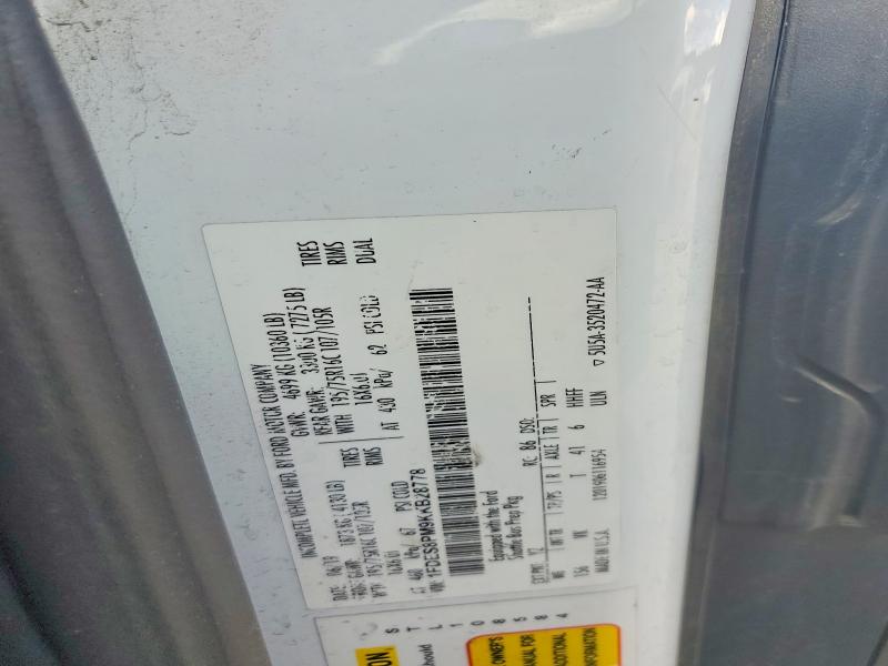 2019 Ford Transit მანქანა იყიდება აუქციონზე, vin: 1FDES8PM9KKB28778, აუქციონის ნომერი: 53956106