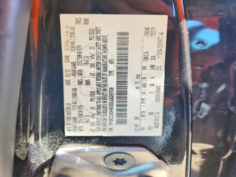 Aukcja sprzedaży 2013 Ford Escape, vin: 1FMCU0H93DUA09709, numer aukcji: 53180316